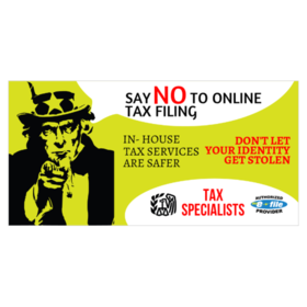 Say No To Online Filing Banner