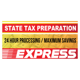 24 Hour Processing State Tax Express Banner