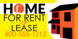 Home For Rent or Lease Banner
