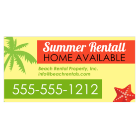 Summer Rental Home Available Banner