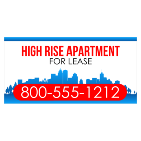High Rise Apartment For Rent Banner
