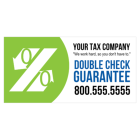 Brandable Tax Company Double Check Guarantee Design