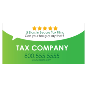 5 Star Rated Personalized Tax Company Design
