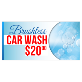 Brushless Car Wash Banner