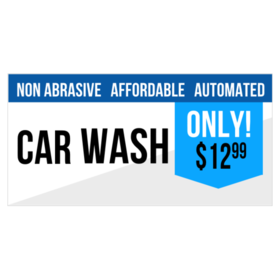 Non Abrasive Car Wash Banner
