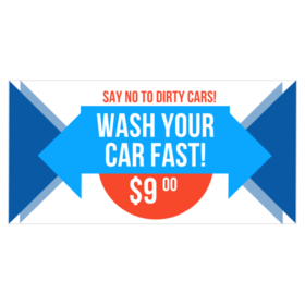 Fast Car Wash Banner