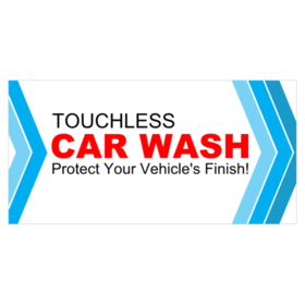 Touchless Finish Car Wash Banner