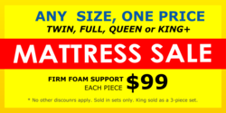 Twin Full Queen or King Mattress Sale Banner