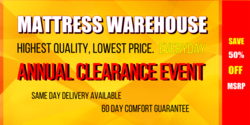 Mattress Warehouse Sale Banner