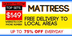 Free Local Delivery Mattress Sale Banner