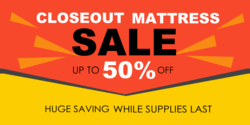 Mattress CloseoutSale Banner