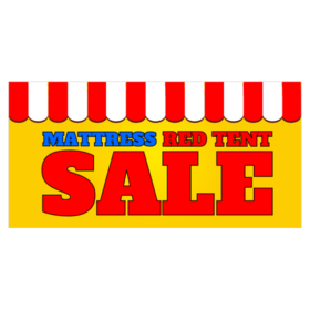 Mattress Tent Sale Banner