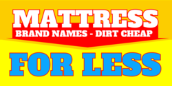 Mattress For Less Sale Banner