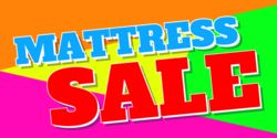 Mattress Sale Multi Colored Banner