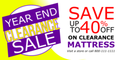 Mattress Year End Clearance Sale Banner