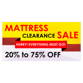 Mattress Everything Must Go Sale Banner