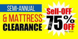 Semi Annual Mattress Clearance Sale Banner