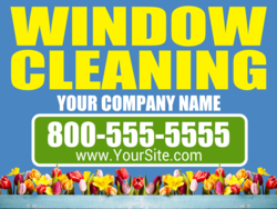 Brandable Your Company Window Cleaning Yard Sign