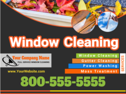 Highlight Services With Photo Read Sections Window Cleaning Yard Sign