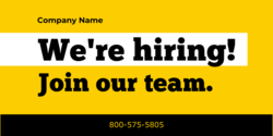 We're Hiring Join Our Team Banner