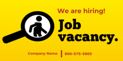 We are hiring Job Vacancy Banner