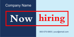 Personalized Now Hiring Banner