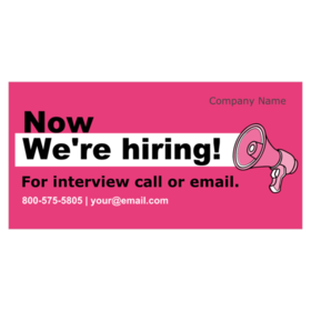 We're Hiring Call For Interview Banner