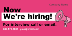 We're Hiring Call For Interview Banner