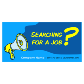 Searching For a Job Banner