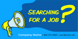 Searching For a Job Banner