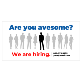 Are You Awesome We Are Hiring Banner