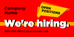 We're Hiring Open Positions Banner