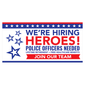 Now Hiring Police Banner