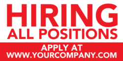 Apply at our Website Hiring Banner