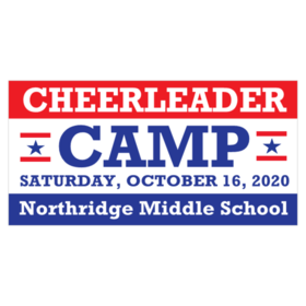 Cheerleader Camp Date Announcement Banner