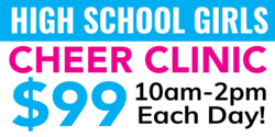 Cheer Clinic Cheer Training Banner