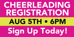 Cheerleading Registration Announcement Banner