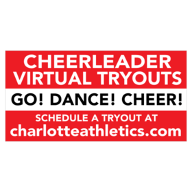 Virtual Tryouts Cheerleader Dance and Cheer Banner