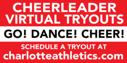 Virtual Tryouts Cheerleader Dance and Cheer Banner
