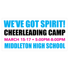 Cheerleading Camp Web Got Spirit Banner