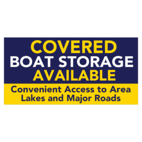 Covered Boat Storage Banner