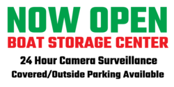 Boat Storage Now Open Banner