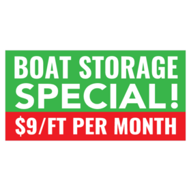 Boat Storage Per Foot Banner