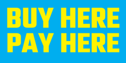 Yellow On Baby Blue Buy Here Pay Here Banner