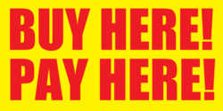 Red On Yellow Buy Here Pay Here Banner