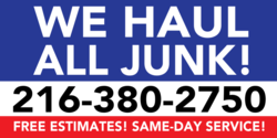 We Haul Junk Banner