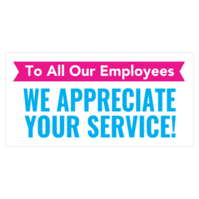 We Appreciate Your Service Banner
