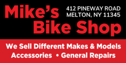 Red and Black Personalized Bike Shop Banner