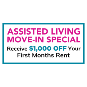Assisted Living Move In Special Banner
