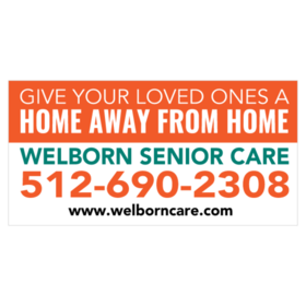 Home Away From Home Assisted Living Sentimental Banner